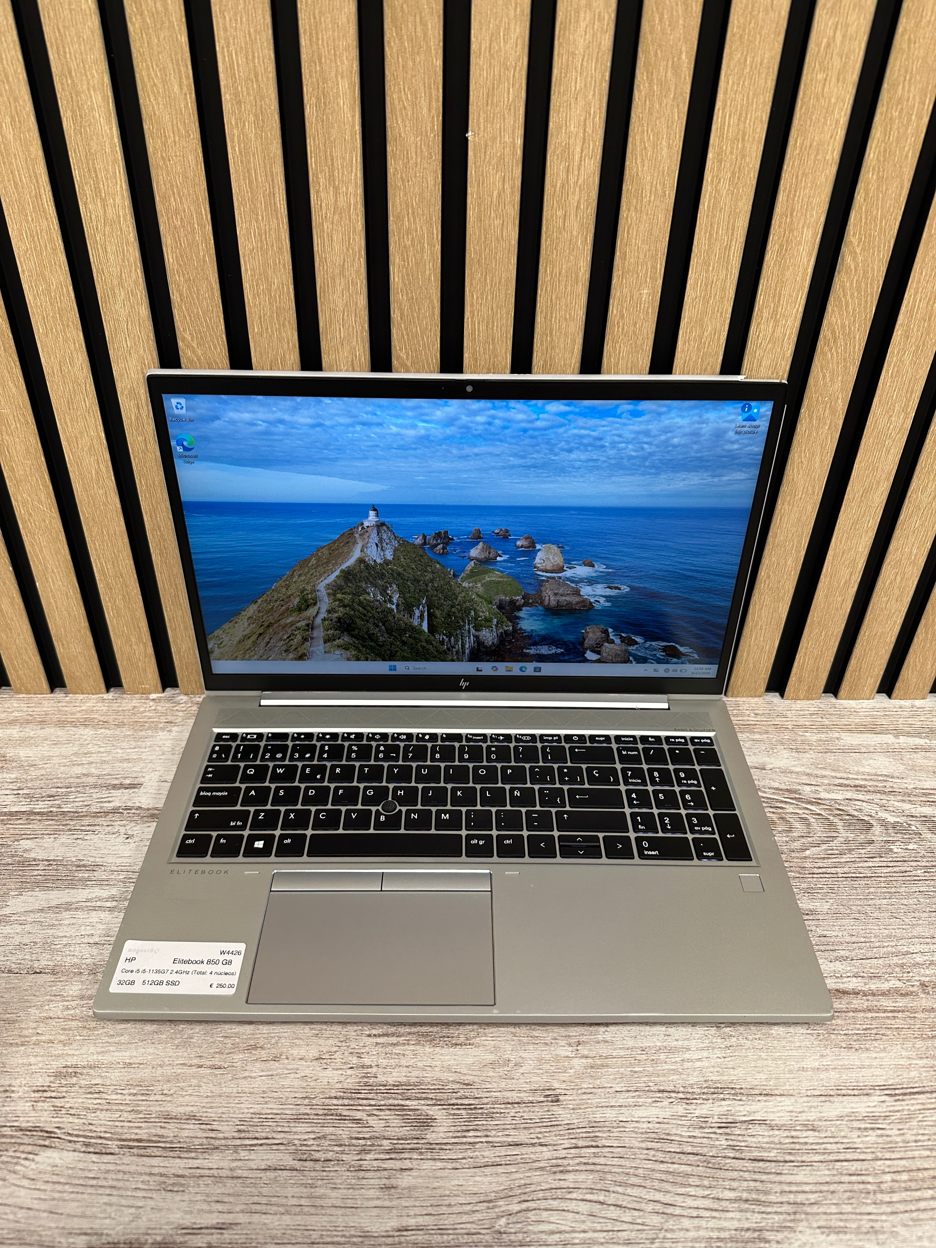 HP Elitebook 850 G8 Core i5 i5-1135G7 2.4GHz (Total: 4 núcleos) 32GB 512GB SSD