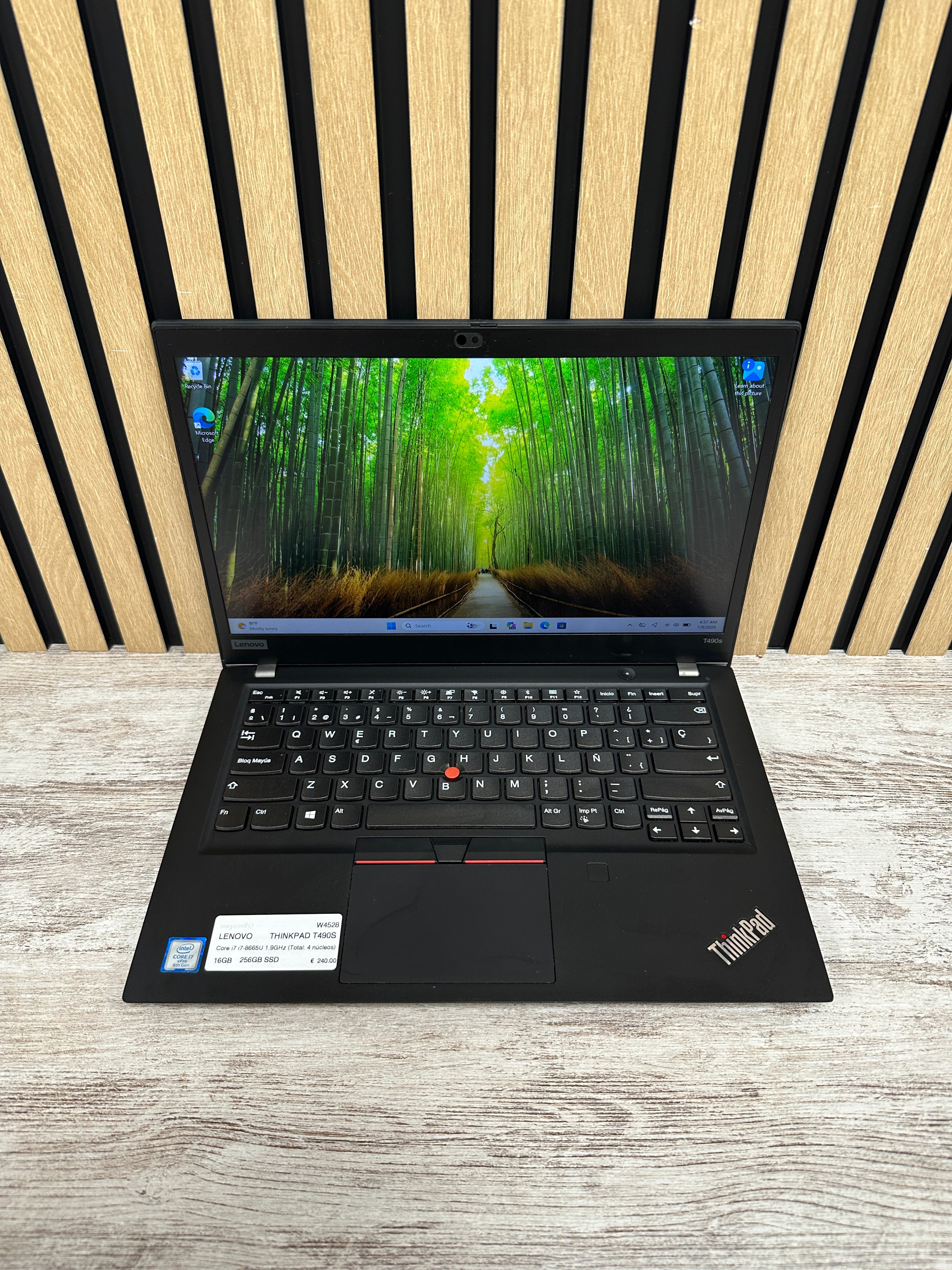 LENOVO THINKPAD T490S i7 16GB 256GB SSD 14" - Moyacell
