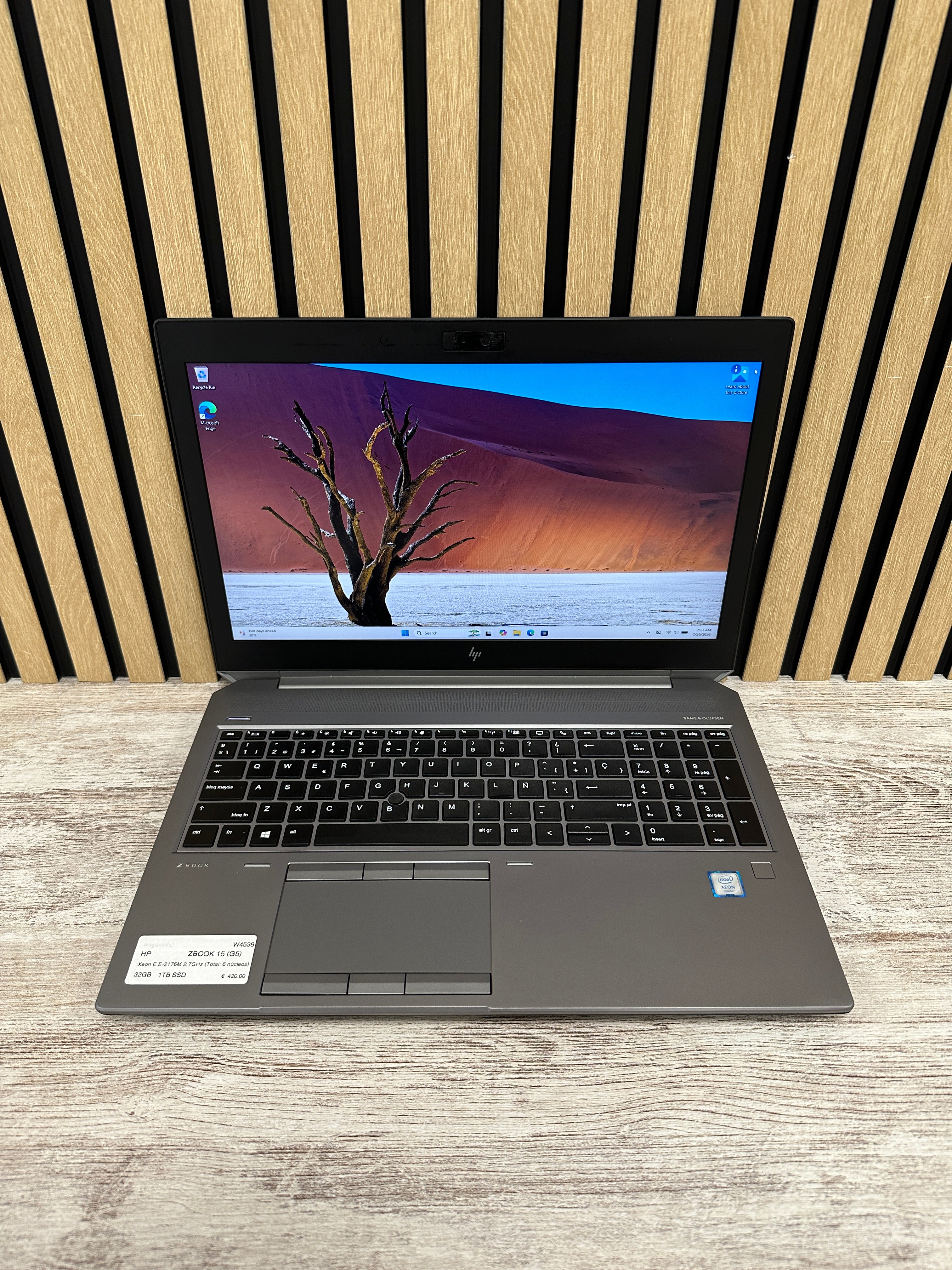 HP ZBOOK 15 (G5) Xeon 32GB 1TB SSD 15.6" - Moyacell