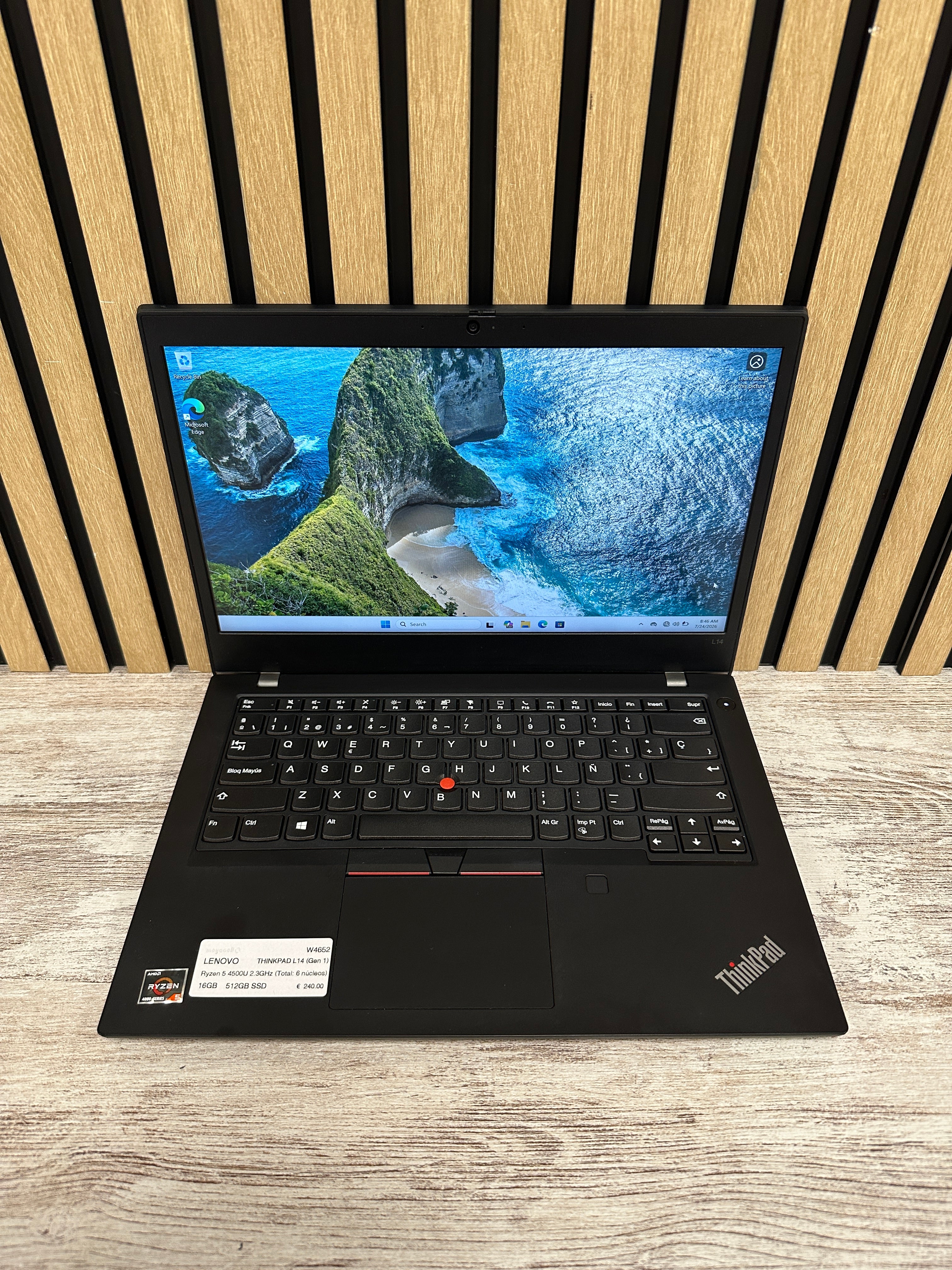 LENOVO THINKPAD L14 (Gen 1) Ryzen 5 16GB 512GB SSD 14" - Moyacell