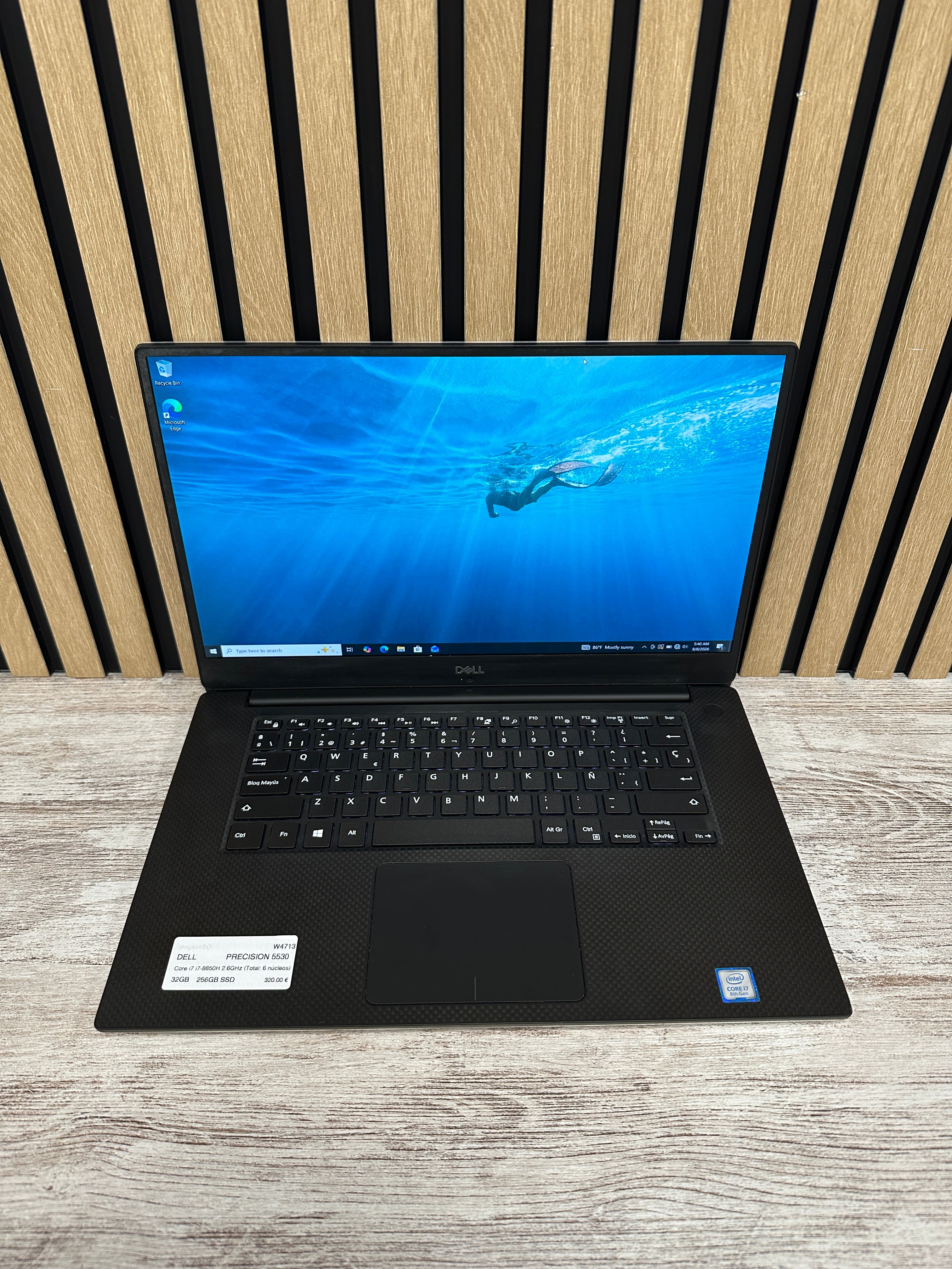 DELL PRECISION 5530 i7 32GB 256GB SSD 15.6" - Moyacell