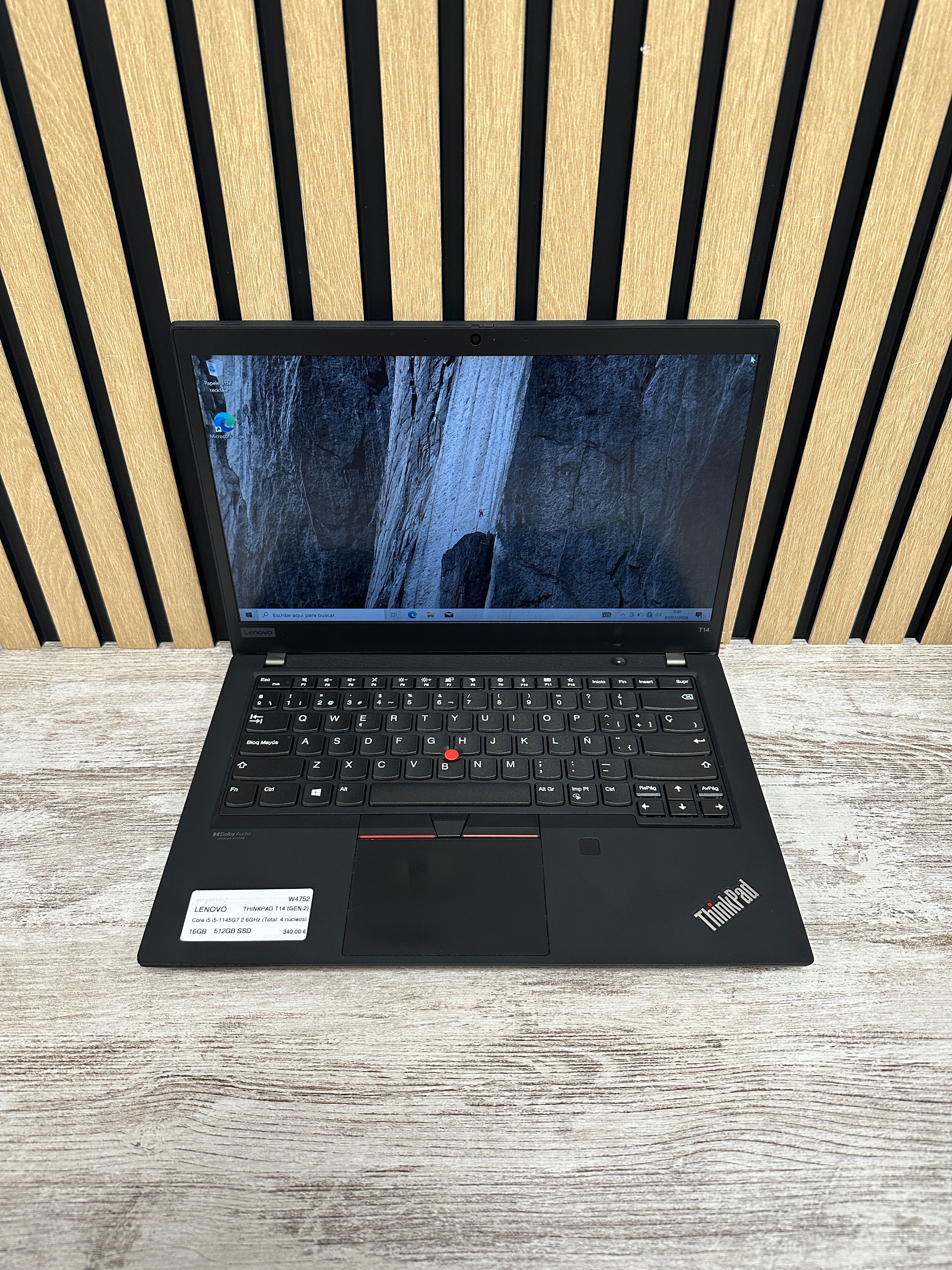 LENOVO THINKPAD T14 (GEN 2) Core i5 i5-1145G7 2.6GHz (Total: 4 núcleos) 16GB 512GB SSD 14" - Moyacell