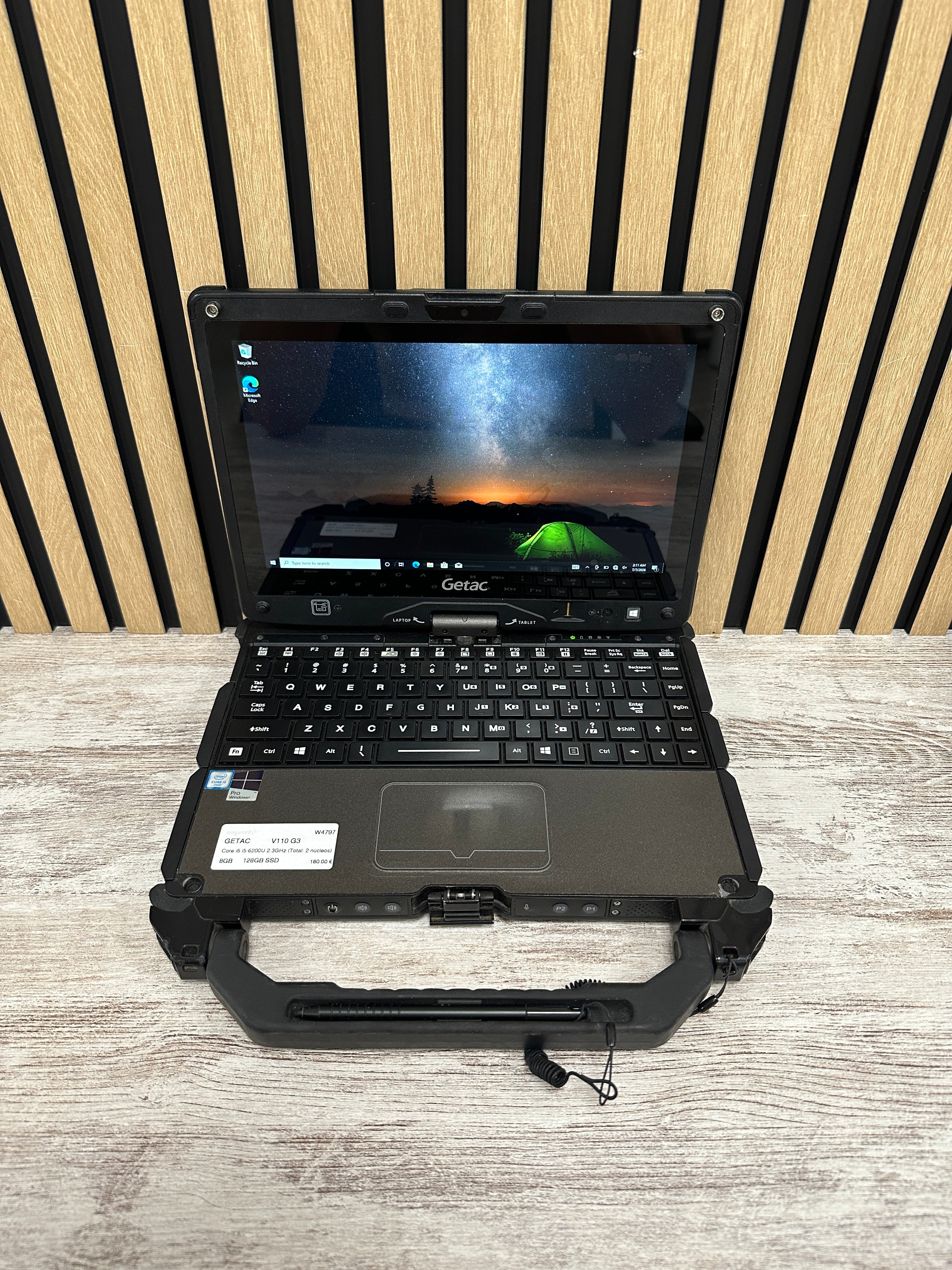 GETAC V110 G3 Core i5 i5-6200U 2.3GHz (Total: 2 núcleos) 8GB 128GB SSD 11.6" - Moyacell