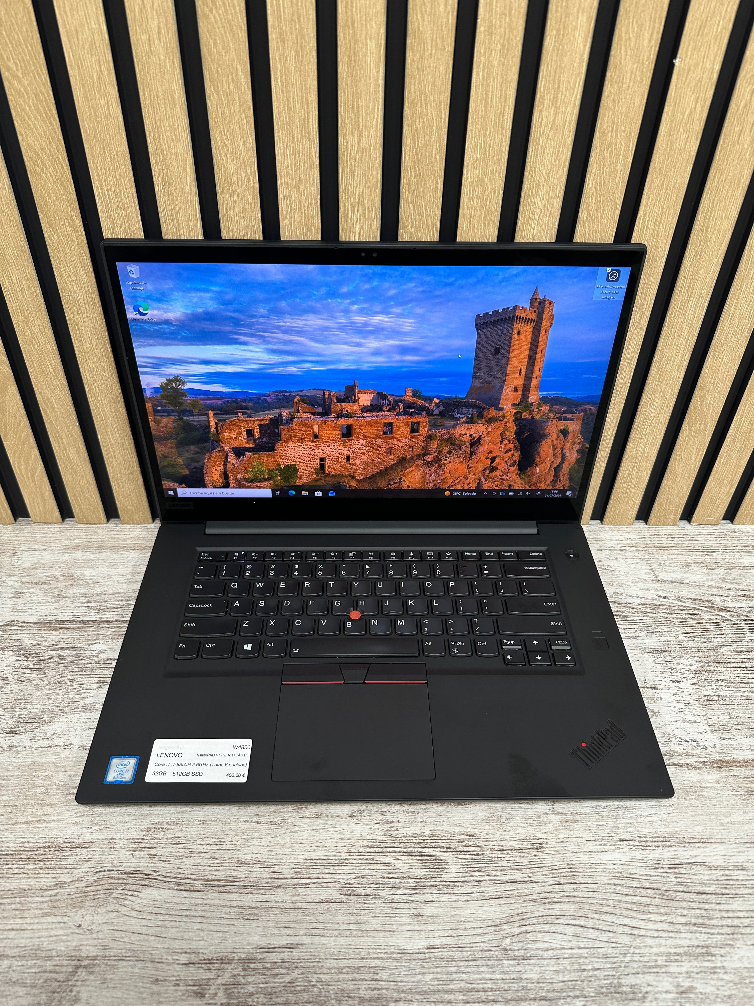 LENOVO THINKPAD P1 (GEN 1) TÁCTIL i7 32GB 512GB SSD 15.6" - Moyacell